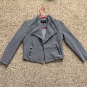 Premise Black and White Striped Blazer